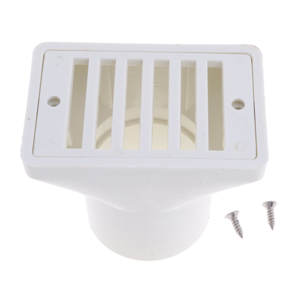 Industrial Floor Drain 2Inch White Swimming Pool Water Overflow Outlet Main Drain Cover Replacement Fittings