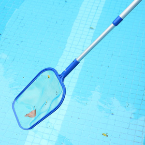 2023 New Hot Swimming Pool Net Leaf Rake Mesh Skimmer With Telescopic Pole Pools And Spas Lightweight Easy-to-use Cleaning Tool