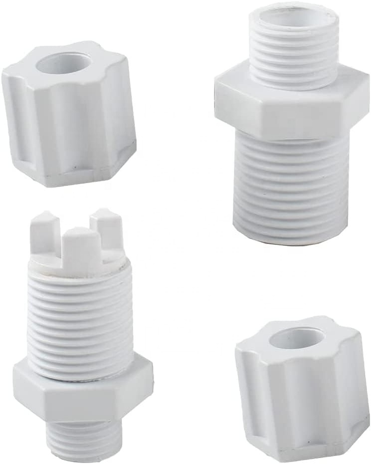 Clorinator Parts Check Valve and Inlet Fitting Adapter Assembly 1/4