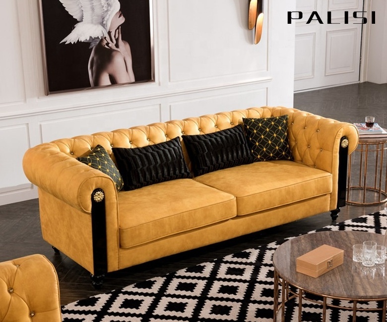 UAE Luxury Sofa Furniture Set popular Dubai furniture New Model Indian Sofa Design Living Room Tufted Home Sofa Set Postmodern