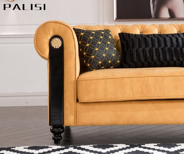 UAE Luxury Sofa Furniture Set popular Dubai furniture New Model Indian Sofa Design Living Room Tufted Home Sofa Set Postmodern