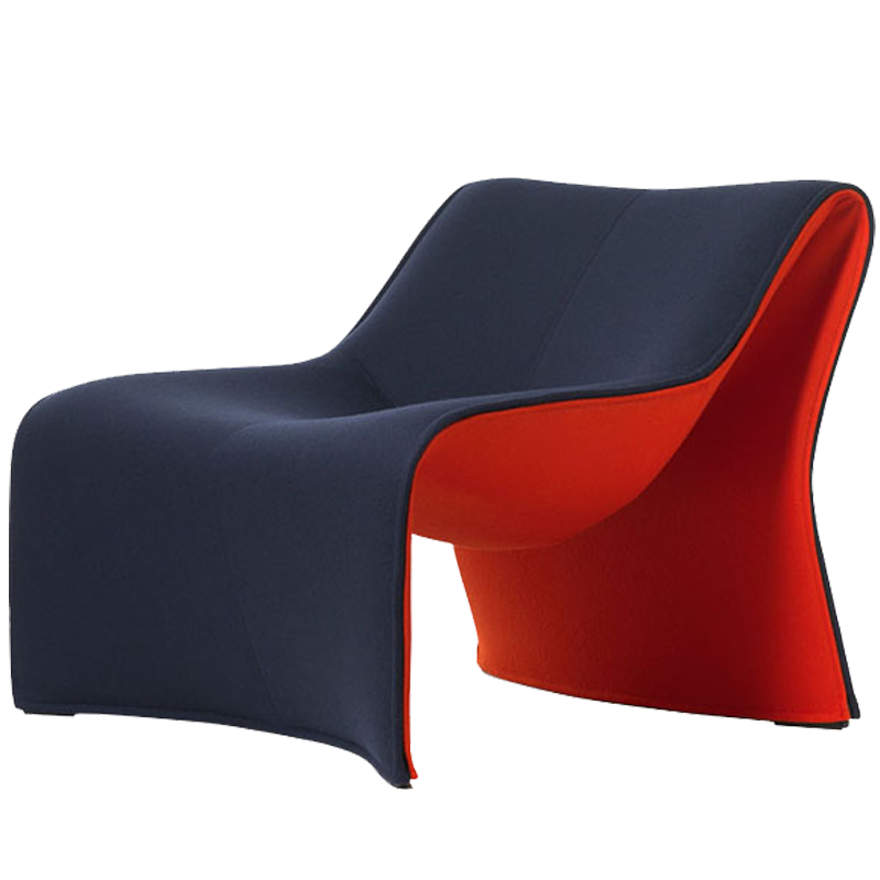 Nordic Italian designer chair furniture high heel styling single chair living room fabric designer curved lounge chair