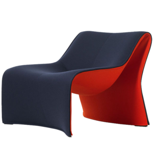 Nordic Italian designer chair furniture high heel styling single chair living room fabric designer curved lounge chair