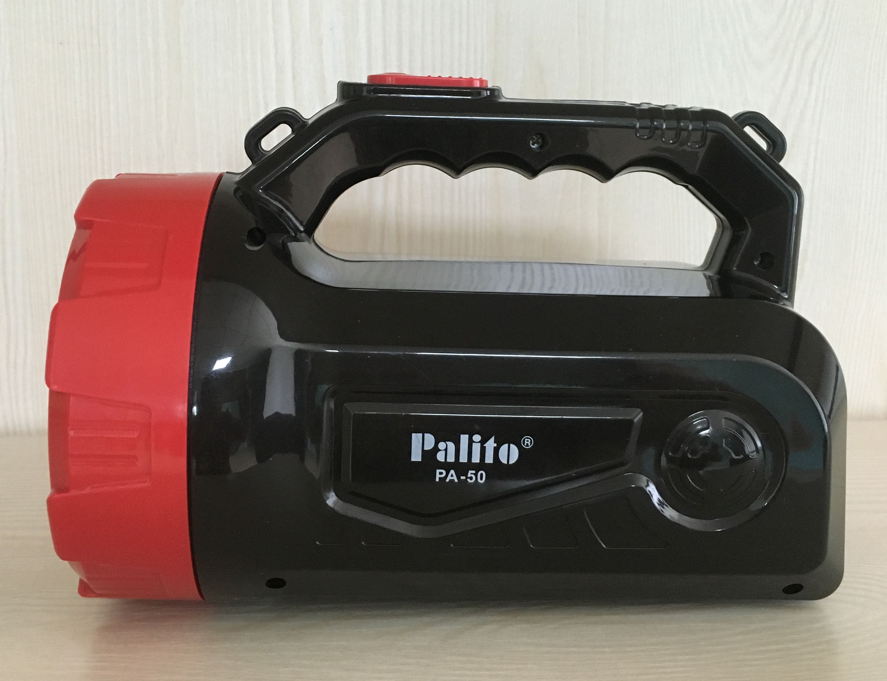 5W LED RECHARGEABLE FLASHLIGHT  WITH ALUMINIUM REFLECTOR AND BIG CAPACITY BATTERY  PA-50 / Palito torch/ Palito flashlight