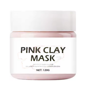 Hot sale products Deep Pore Skin Cleansing pink clay mud private label Purifying Brightening vegan clay mud