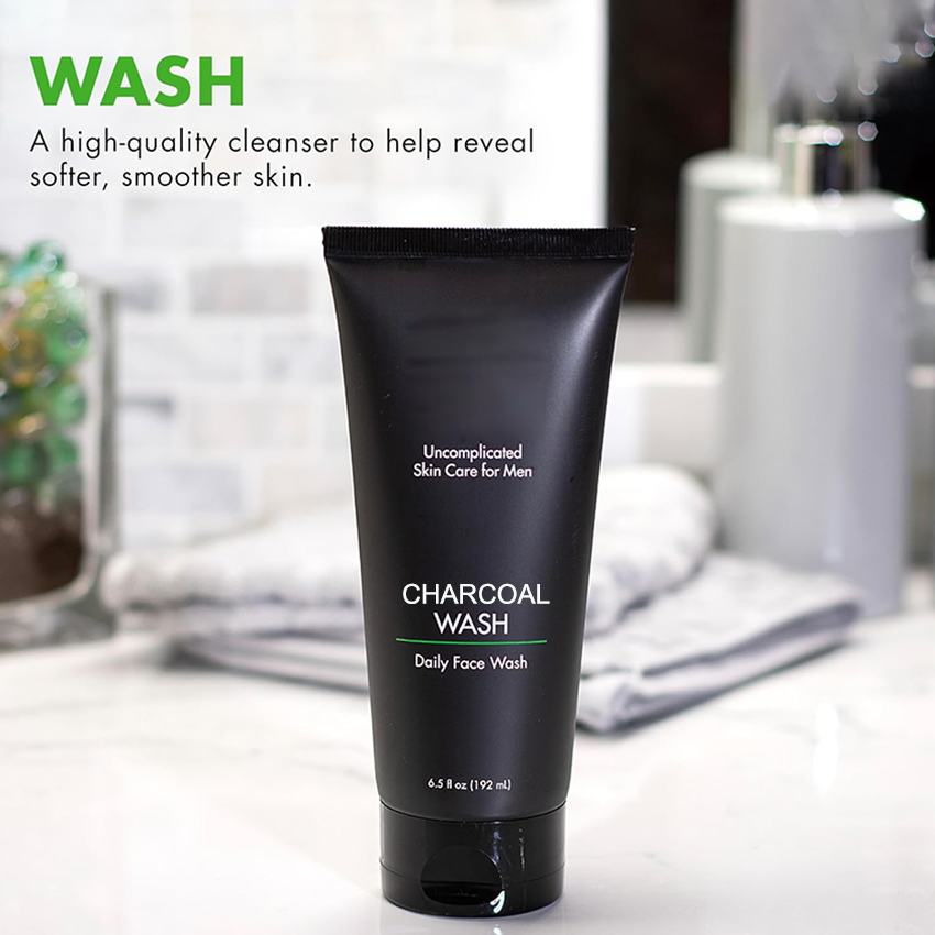 OEM Private label Exfoliating Foaming Facial Cleanser Men Face Wash for Oily Skin Gently Hydrating Cleanses Charcoal Cleanser