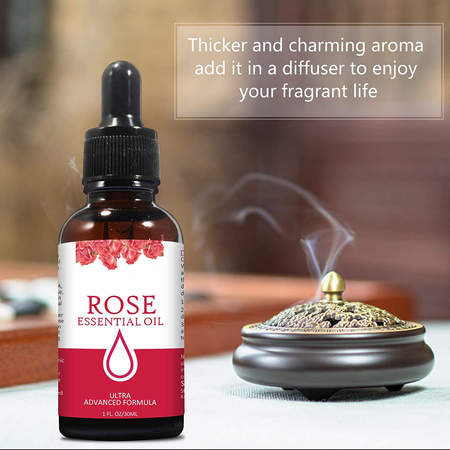 OEM Private Label Rose Oil Essential Oil, Rose Oil Relieves Moisturizes Skin, Anti Aging Wrinkles Natural Rose Oil for Face