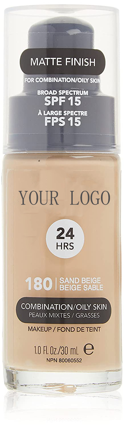 korean cosmetics Vegan Long Lasting Sweatproof Waterproof Makeup Face Foundation Liquid for 40 Colors Custom Party Logo