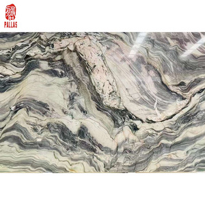 Customized Natural Marble Slab Tile Polished Glazed Floor Wall Tiles for Indoors TV Backsplash