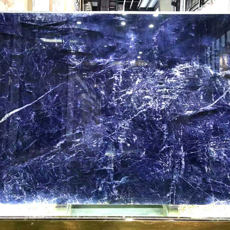 High quality blue natural stone indoor wall decoration blue marble slab floor tile marble countertop