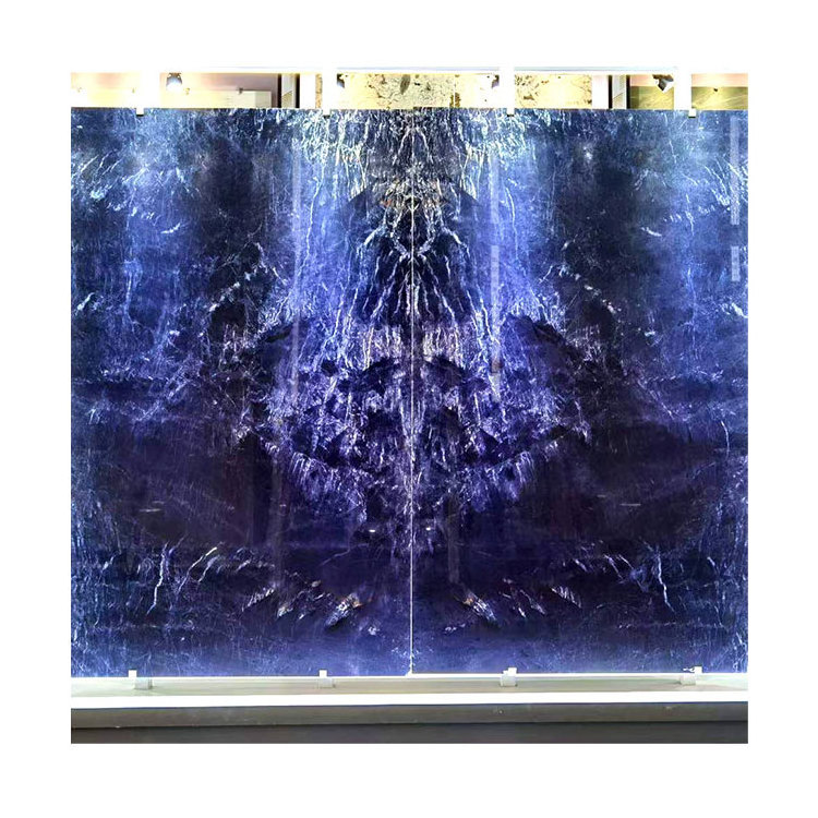 High quality blue natural stone indoor wall decoration blue marble slab floor tile marble countertop