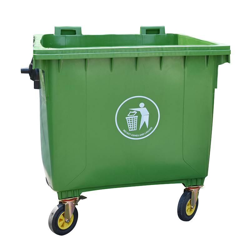 Manufacture 1100L plastic waste bin wheelie bin garbage bin large waste container