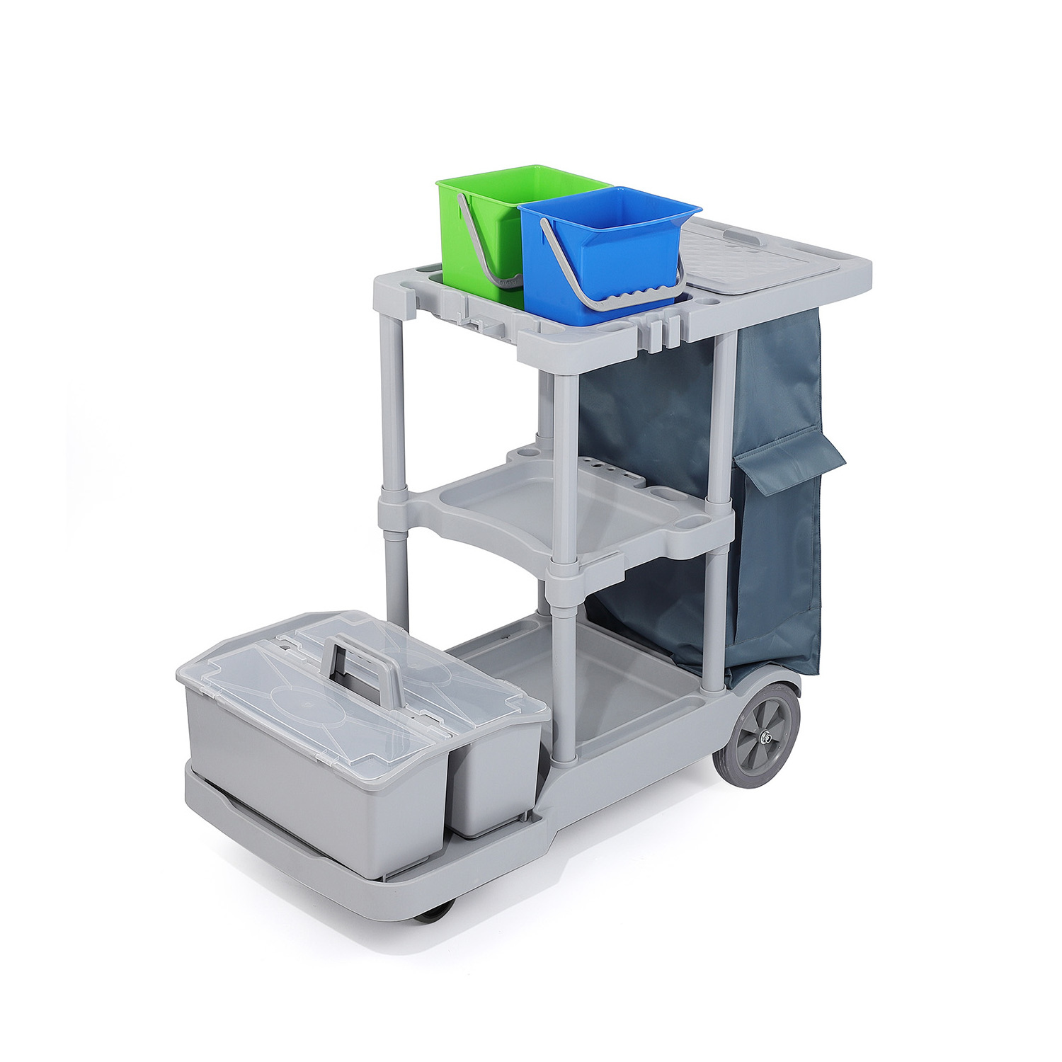 Hospital Outdoor Janitorial Housekeeping Cleaning Cart Trolley