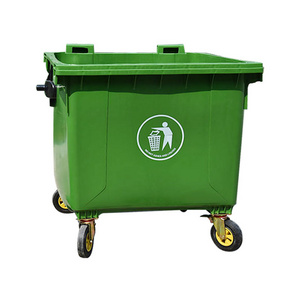 Manufacture 1100L plastic waste bin wheelie bin garbage bin large waste container