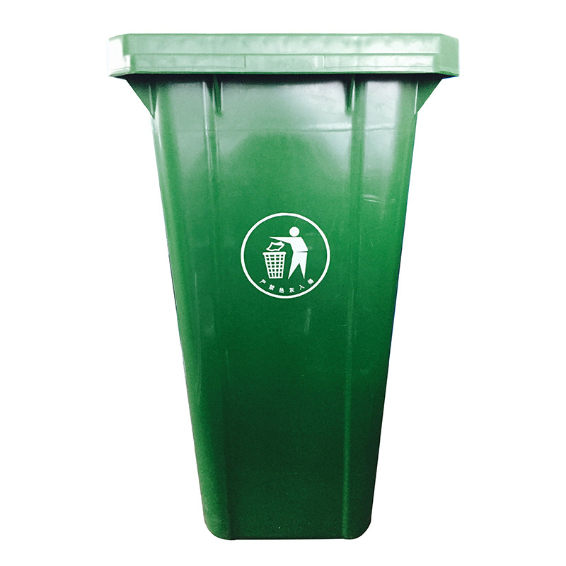 Dustbins Wholesale 120 Liter Green Outdoor Street Park Recycling HDPE Plastic Rubbish Wheelie Waste Garbage Bin for Public