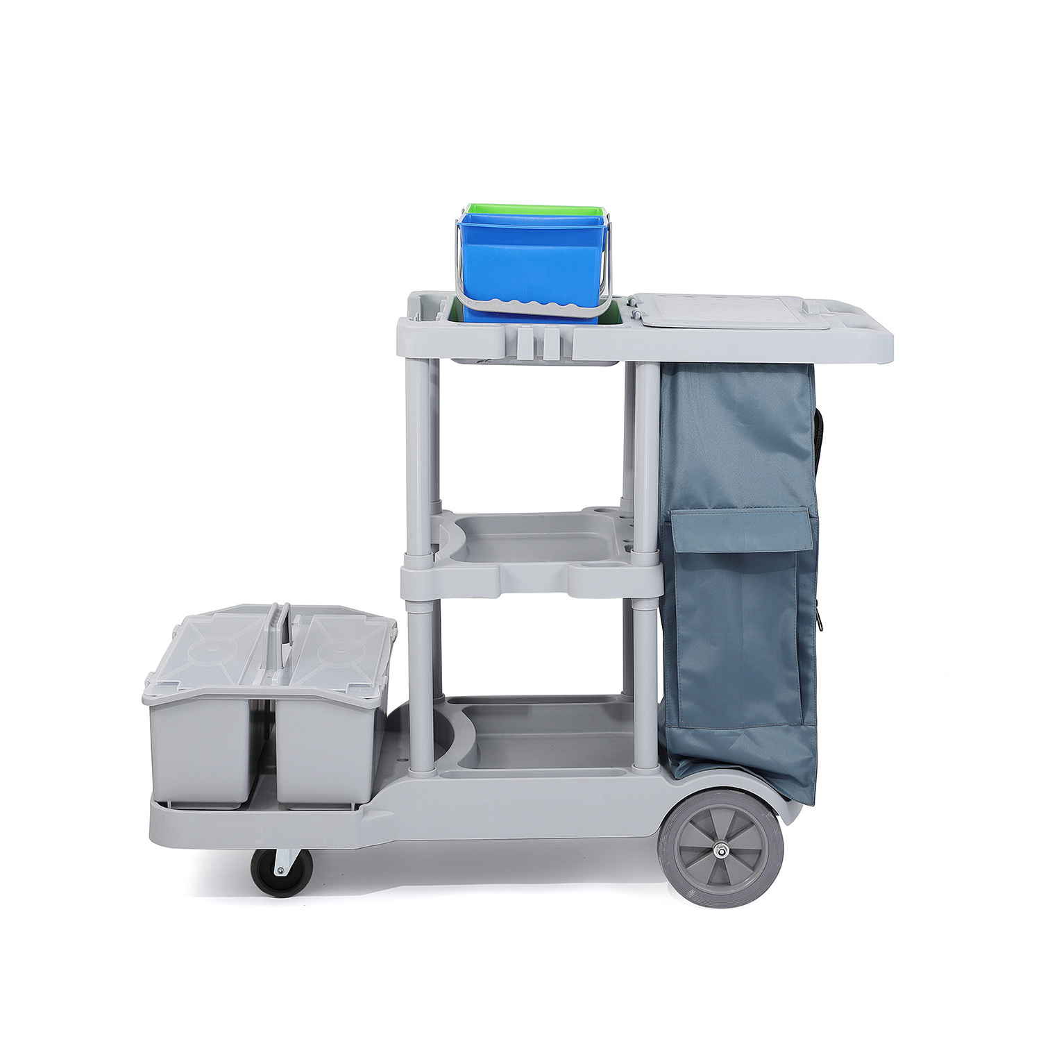 Hospital Outdoor Janitorial Housekeeping Cleaning Cart Trolley