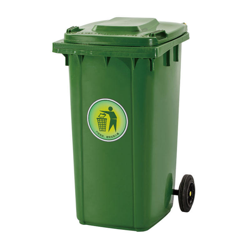 Big Trash Cans 120L Trolley Cart Medical Waste Bin and Recycling Cart Wheelie Bins 360 Litre Dustbin