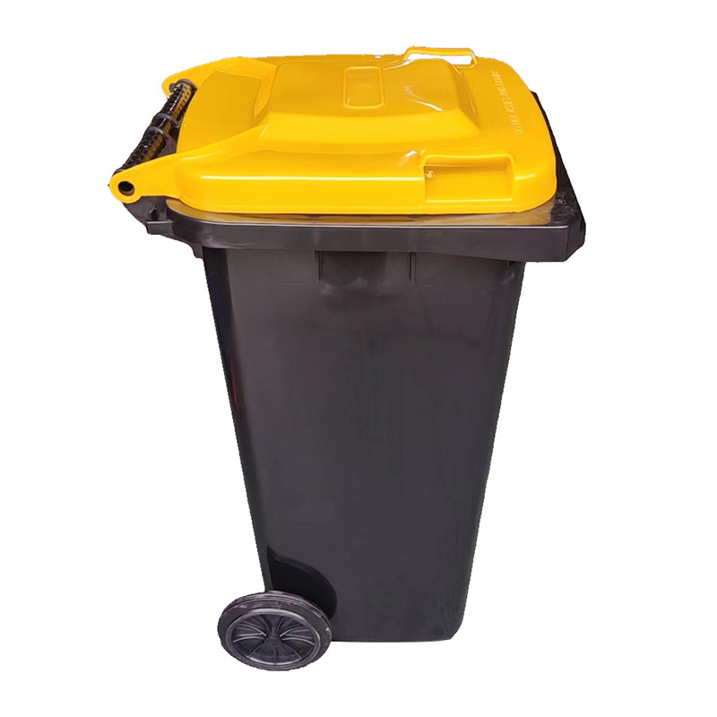 Dustbins Wholesale 120 Liter Green Outdoor Street Park Recycling HDPE Plastic Rubbish Wheelie Waste Garbage Bin for Public