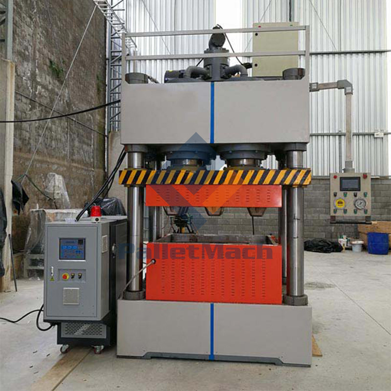 Automatic Compressed Sawdust Wood Pallet Hot Pressing Making Machine