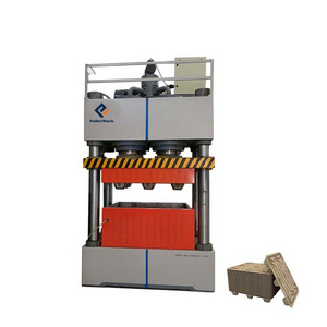 Automatic Compressed Sawdust Wood Pallet Hot Pressing Making Machine