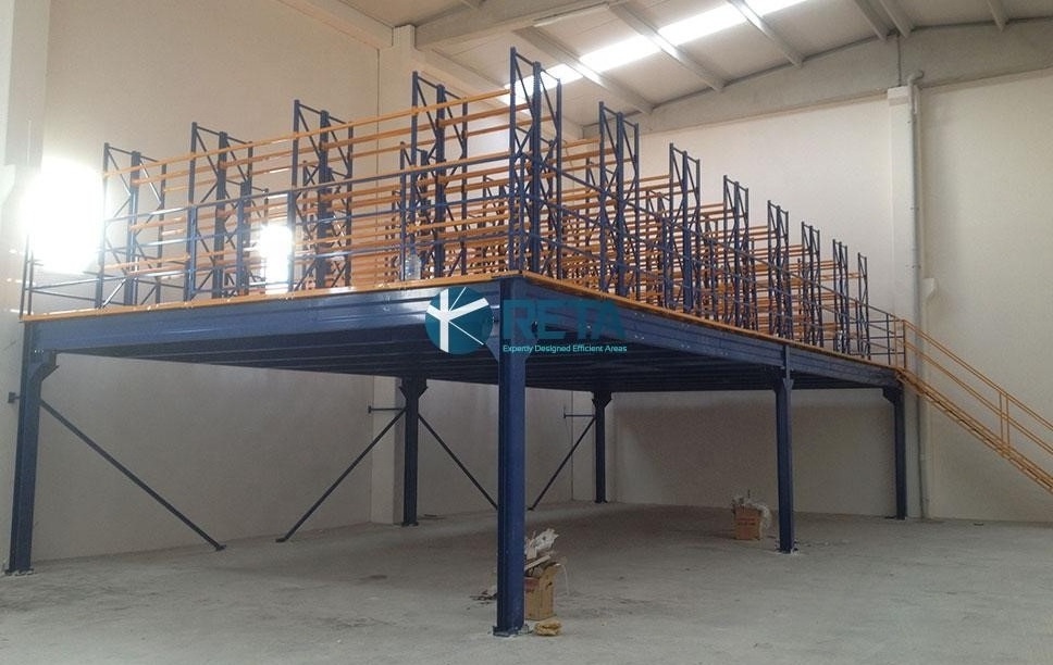 Efficient Quality Customized Warehouse Storage Mezzanine Floor Racks And Shelving Original Manufacturer Made in Turkey