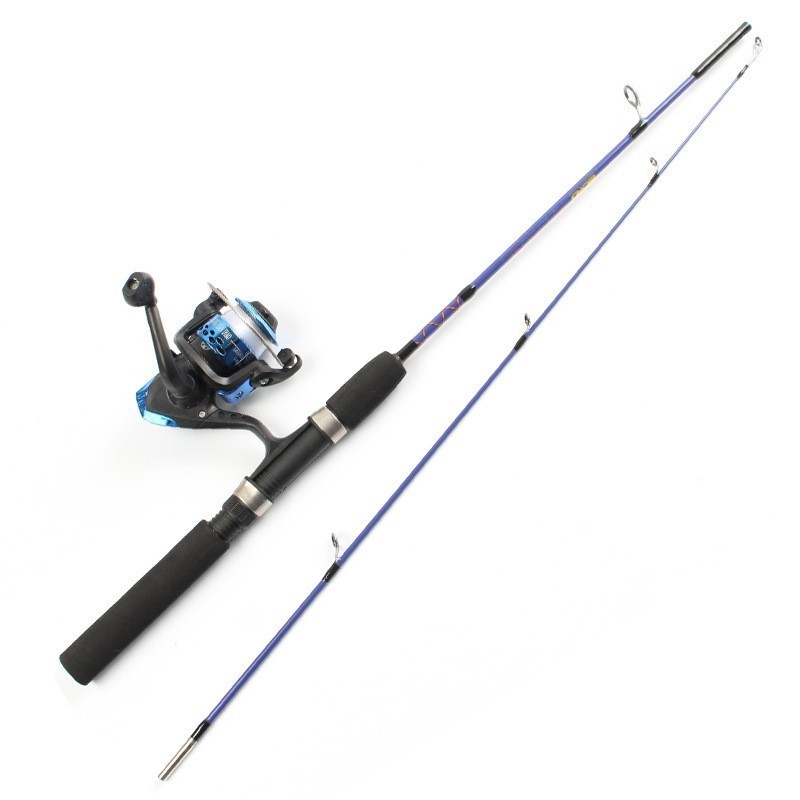 Palmer 1.2m 1.5m solid fiberglass ice fishing rod and reel combo raft rod fishing rod with reel