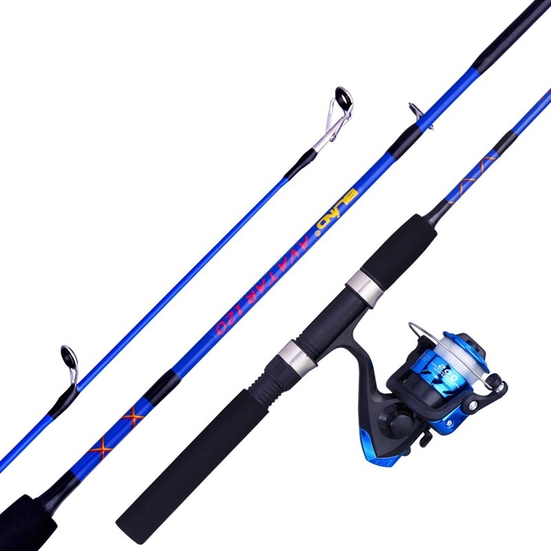 Palmer 1.2m 1.5m solid fiberglass ice fishing rod and reel combo raft rod fishing rod with reel