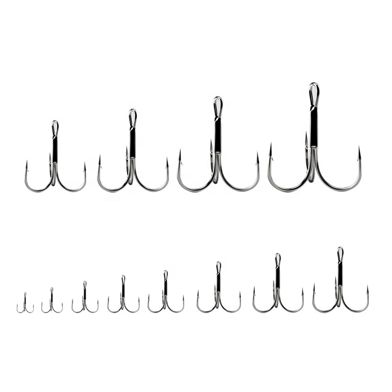 Palmer high-carbon wide gape japanese professional big fishing treble circle hooks  freshwater packaging set box saltwater hook