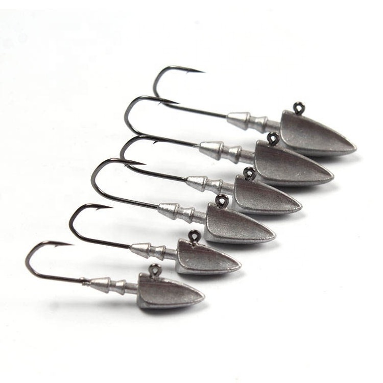 Palmer 5g-21g Anti hanging bottom crappie tungsten swim jig heads fishing bionic strong pull lead jig head lure wholesale