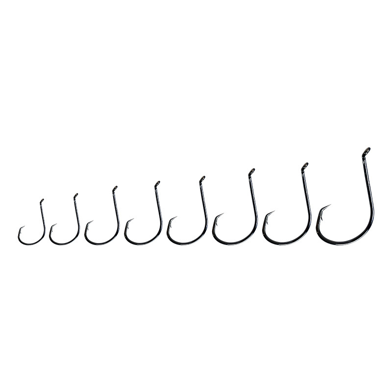 Palmer 7384 sport octopus circle hooks fishing saltwater black high carbon steel octopus fishing hooks j hook