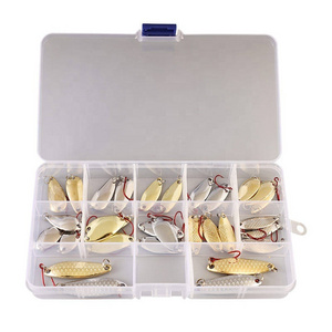 Palmer 30pcs set box spinners fishing lures metal spoon Multiple specifications fishing spinner lures swimbait spinner lure