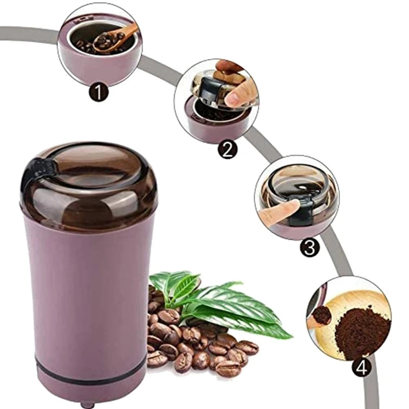 Professional New Upgrade Portable Electric coffee grinder rechargeable Stainless Steel Nuts Beans Grains small coffee grinder