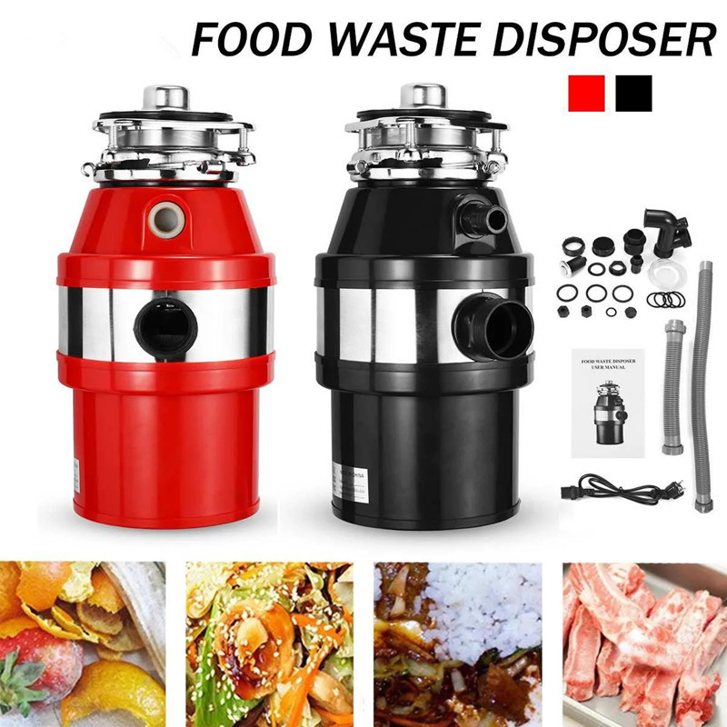 Kitchen Waste Processor Continuous Feed Quiet Operation Stainless Steel Food Grinder Simple Installation Food Waste Disposer