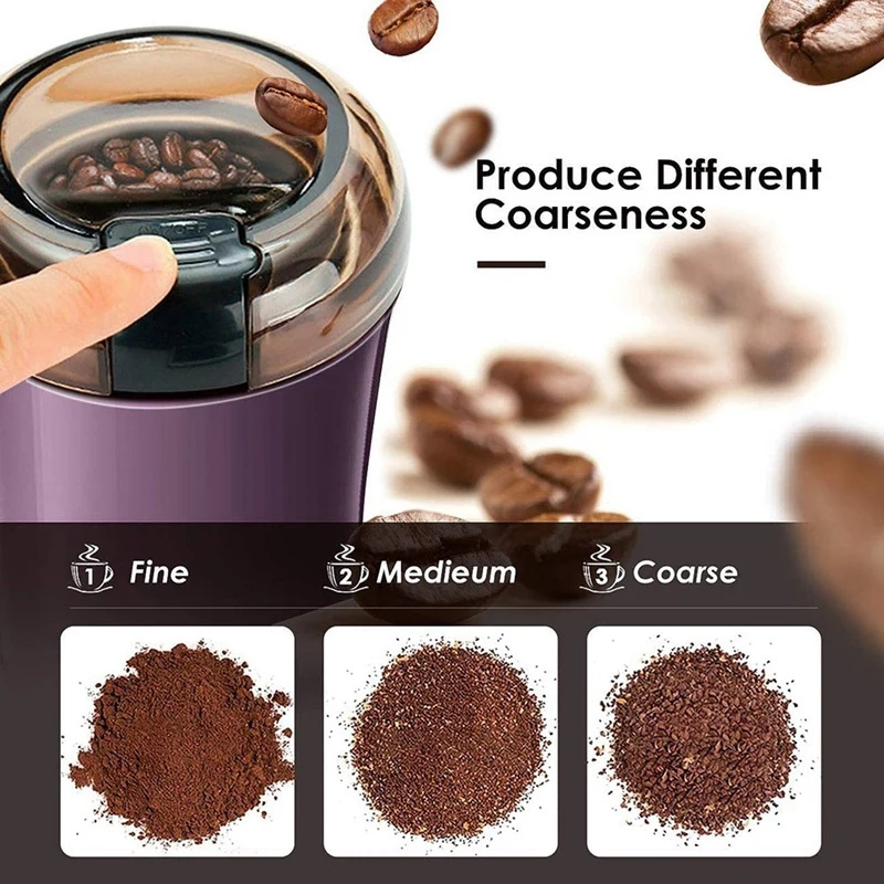 Professional New Upgrade Portable Electric coffee grinder rechargeable Stainless Steel Nuts Beans Grains small coffee grinder