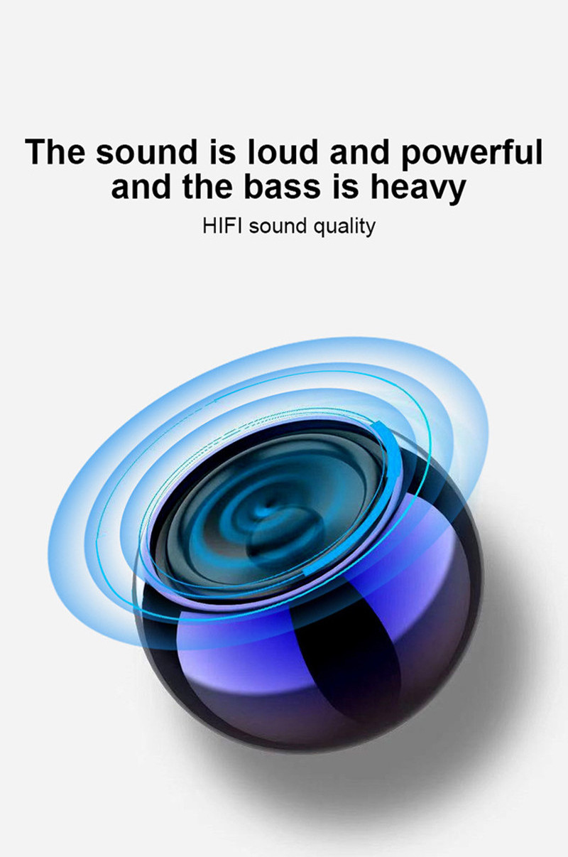 2022 Newest TWS Wireless sound box HiFi Music Cell Phone Tablet Metal Loud Speaker Sport Portable wireless speaker