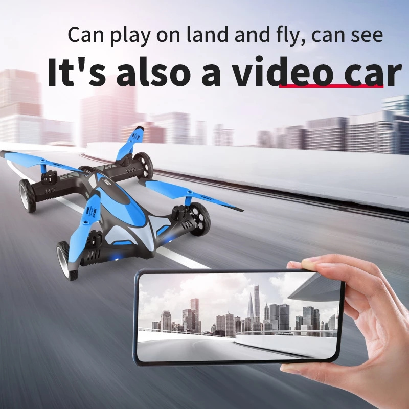 2 in1 Dron Air-Ground Flying Cars 2.4G Dual Mode Racing Mini Drone Professional RC Car Quadcopter Drones Children Toys