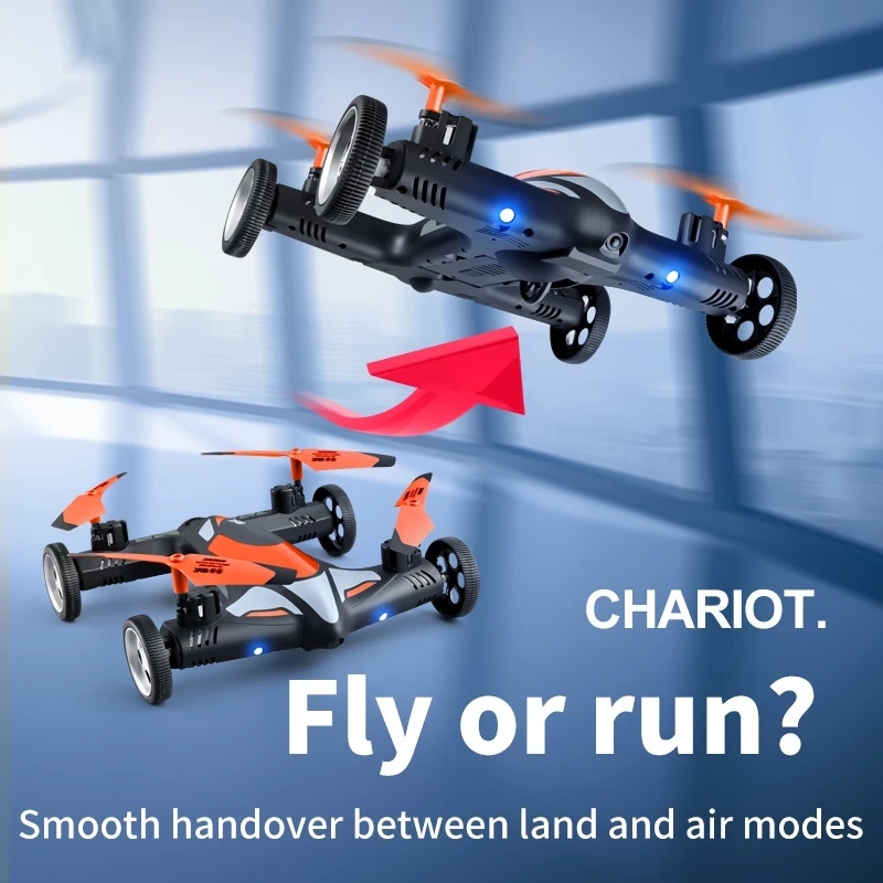 2 in1 Dron Air-Ground Flying Cars 2.4G Dual Mode Racing Mini Drone Professional RC Car Quadcopter Drones Children Toys