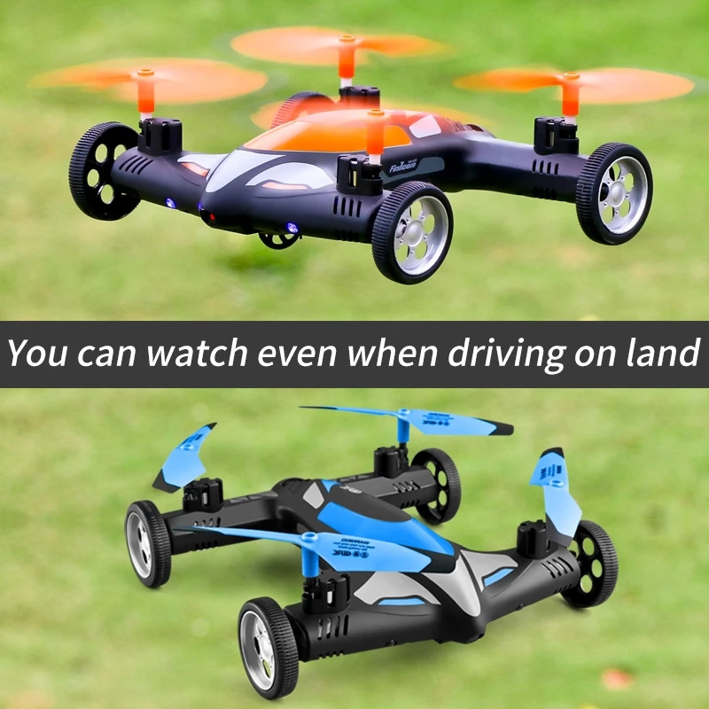 2 in1 Dron Air-Ground Flying Cars 2.4G Dual Mode Racing Mini Drone Professional RC Car Quadcopter Drones Children Toys