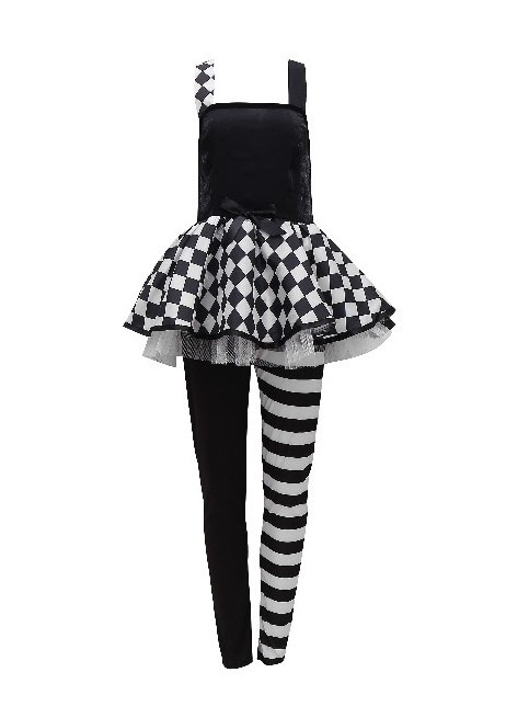 New Style Carnival Women Clown Clothes Halloween Cosplay Circus Fancy Clown Costumes