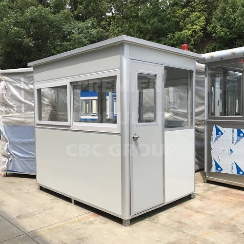 Low Cost Modern Portable Sentry Post Mobile Steel Guard House Security Booth Ticket Booth