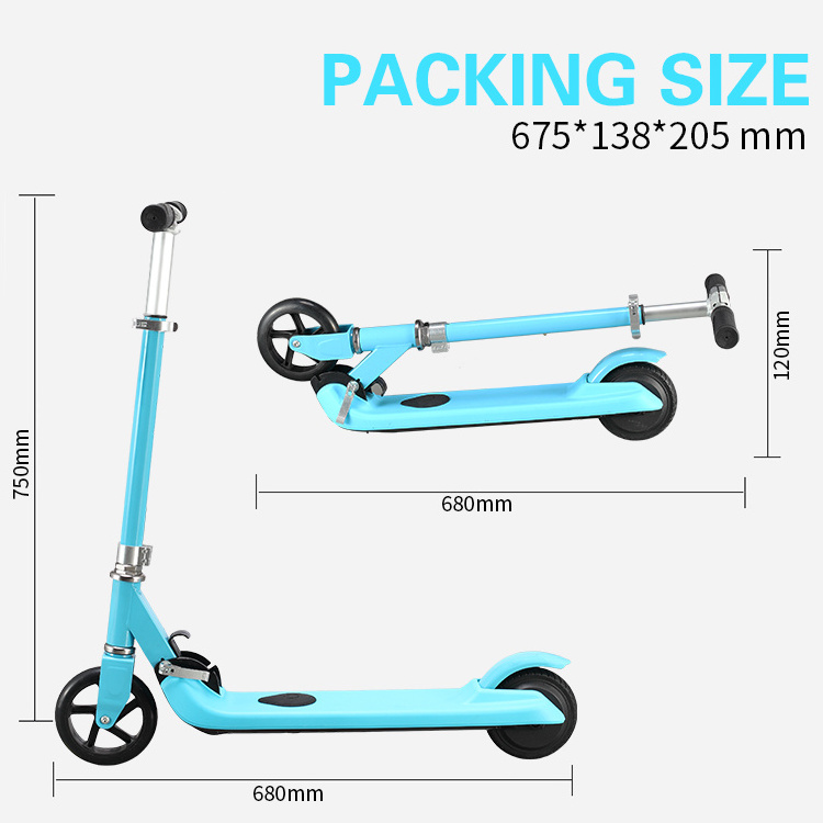 Wholesale Europe EU US Foldable Pink Children Electric Scooter Two Wheel For Kids