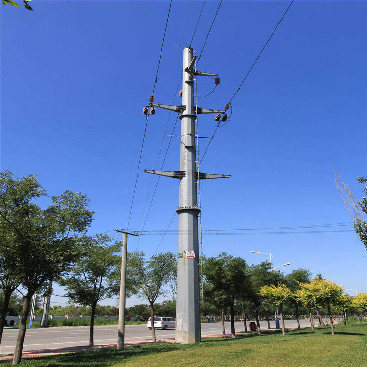 Customized Ground Polygonal Octagonal Electric Pole Telecommunication Tower Power Transmission Tower Pole