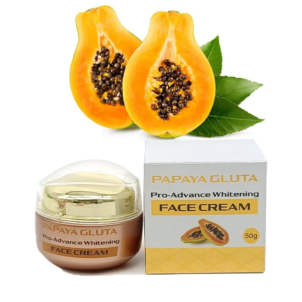 OEM Papaya Body Care Anti Aging Wrinkle Moisturizing Facial Extra Strong Bleaching Wholesale Face Bleaching Cream For Dark Skin