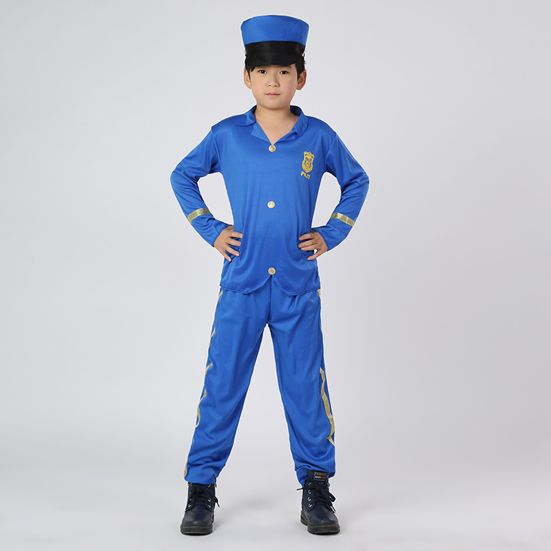 Wholesale Halloween Costume for Kids Military Uniform Cosplay Carnival Costume