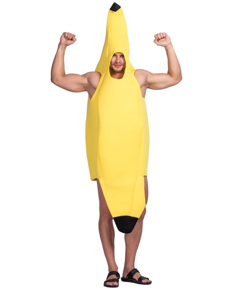 Halloween Funny fruit banana cosplay jumpsuit adult carnival costume  men Mascot Inflatable Banana Costume