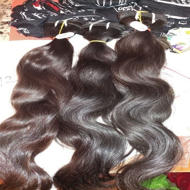 5A+ Cheap Silky Straight 1B/27 Peruvian Human Hair Extensions Machine weft in virgin temple hair