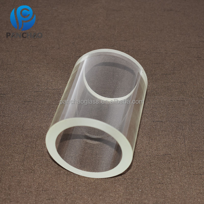 transparent glass vase cylinder straight tube