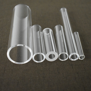 Wholesale High Clear Large Small Diameter Glass Blowing Colored Borosilicate Glass Smoking Tube Pipe