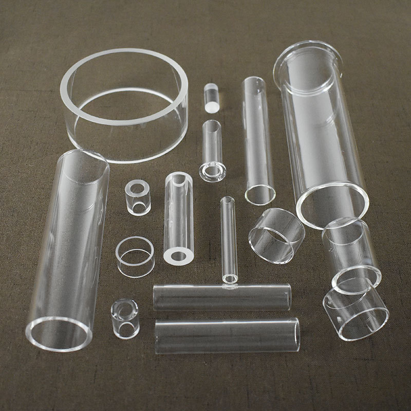 Wholesale High Clear Large Small Diameter Glass Blowing Colored Borosilicate Glass Smoking Tube Pipe