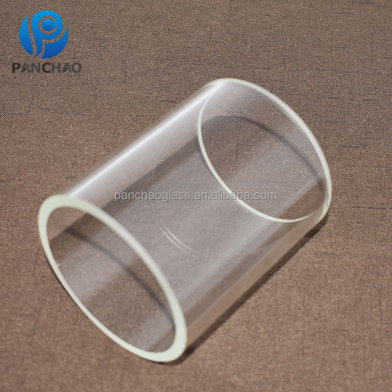 transparent glass vase cylinder straight tube